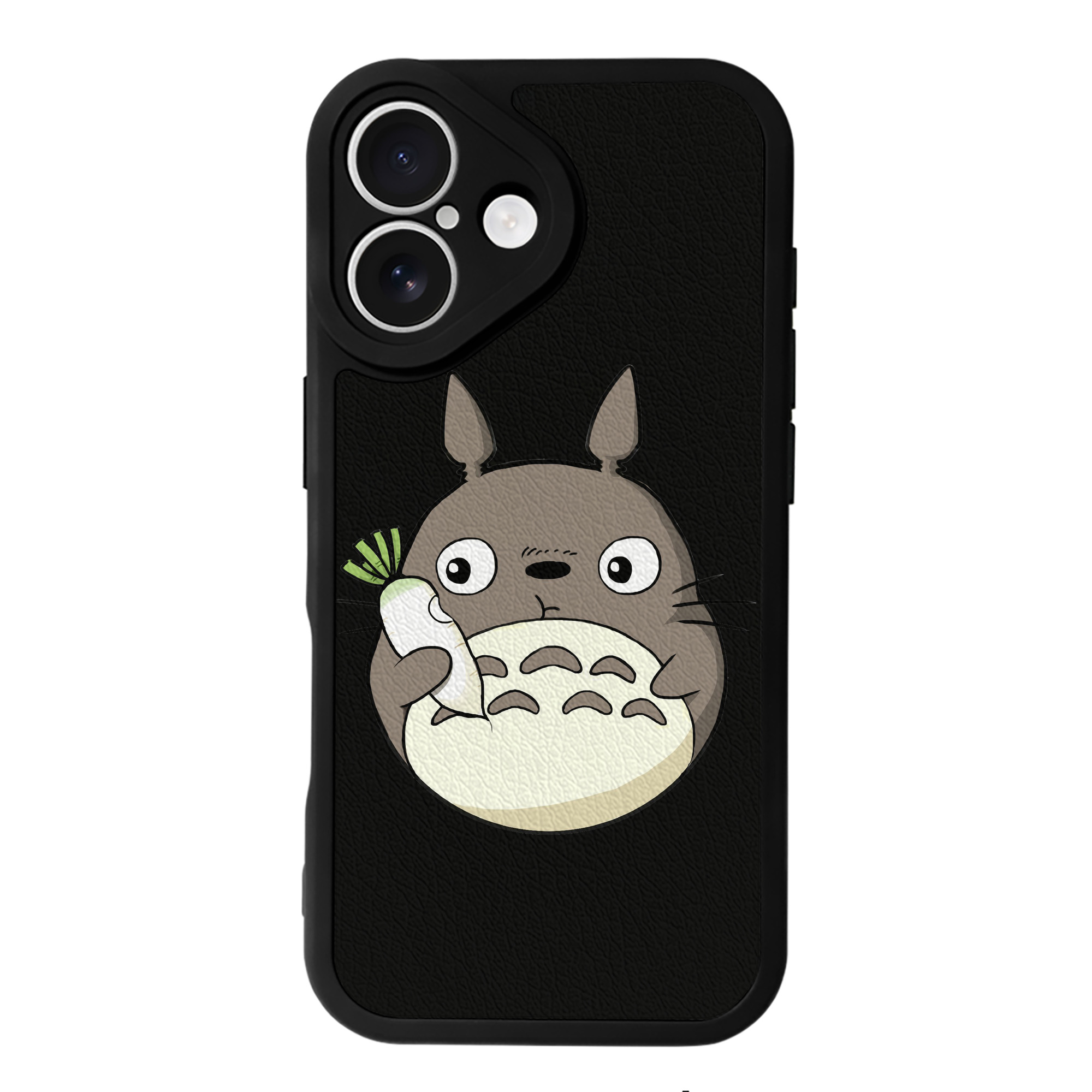 （画像用） となりのトトロ 草壁メイ 草壁サツキ My Neighbor Totoro Satsuki Kusakabe Mei Kusakabe 【iPhone 16シリーズ対応】シリコンスマホケース（レザー調） 材質：シリコン